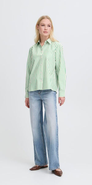 b young HETILA Shirt in Leprechaun Green