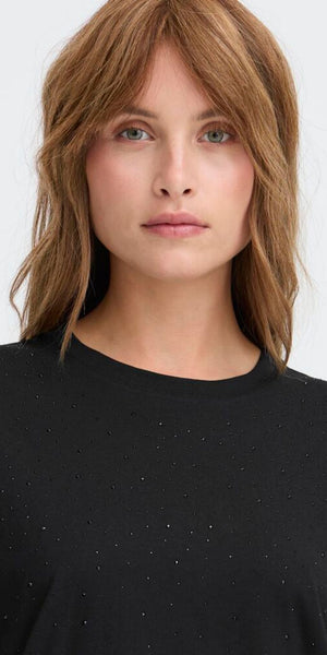 PULZ KADEN T Shirt in Black Beauty