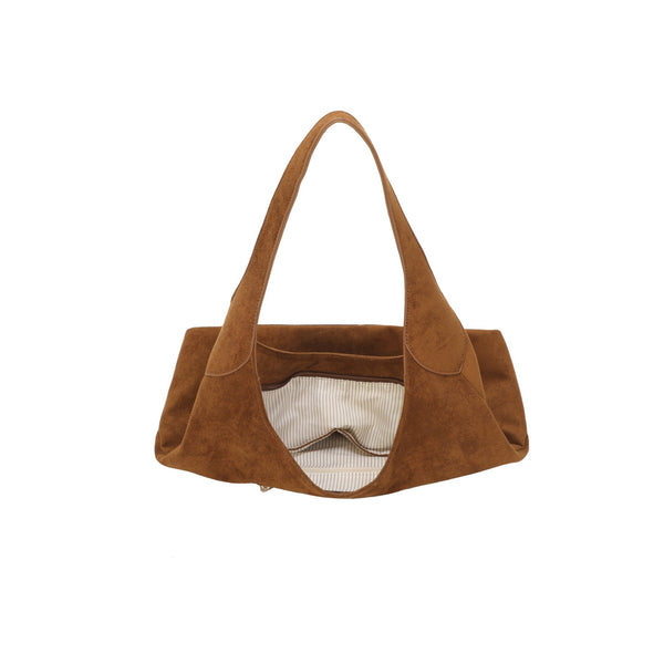 Zip Detail Suede Hobo Bag (various colours)
