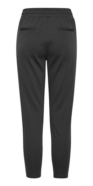 ICHI KATE Pants in Dark Grey Melange