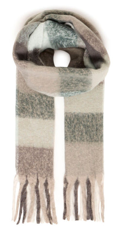b young WATTI Scarf in Blue Surf Mix