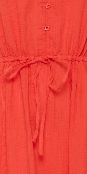 b young LANIE MIDI Dress in Flame Scarlett