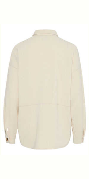 ICHI KATE Corduroy Shirt in Almond Milk