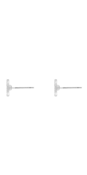 AUDREY Dot Post Earring in Silver Plating