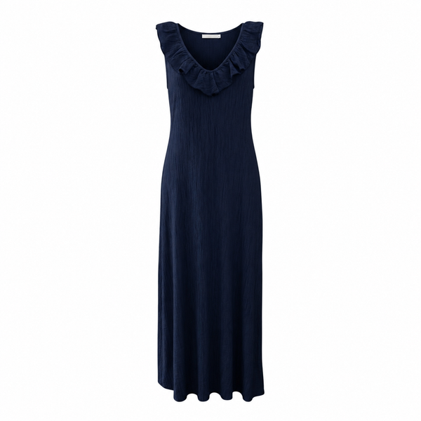 Ruffle Neck Dress (various colours)
