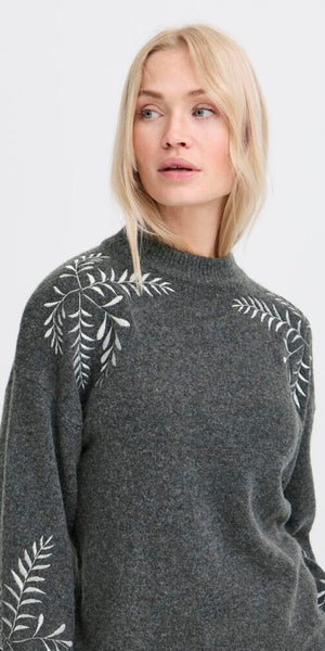 B Young MAGGE Embroidered Jumper