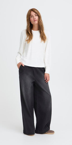 PULZ WILLIE Blouse in Cloud Dancer