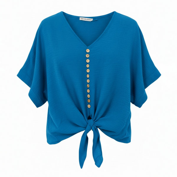 Button Up Tie Top (various colours)