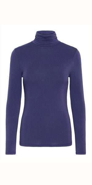 ICHI PHILUCA Long Sleeve Top in Patriot Blue