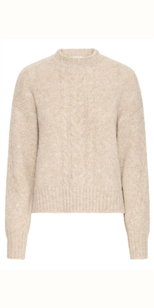 b young ONORMA Jumper in Oatmeal Melange