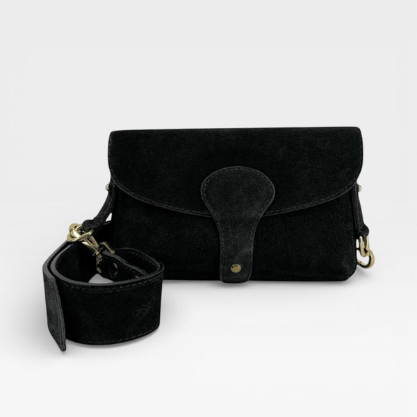 Italian Suede Crossbody Bag (various colours) - TheSecretCloset.Boutique