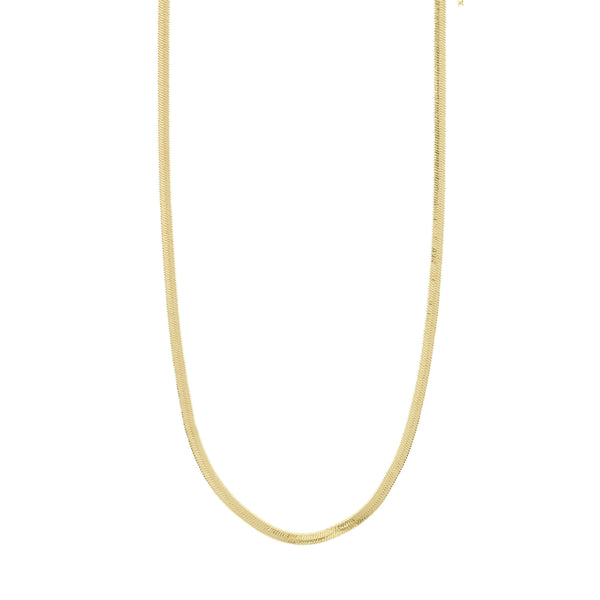 Pilgrim JOANNA Flat Snake Chain Necklace in Gold - TheSecretCloset.Boutique