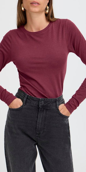 b young PAMILA Long Sleeve T Shirt in Port Royale