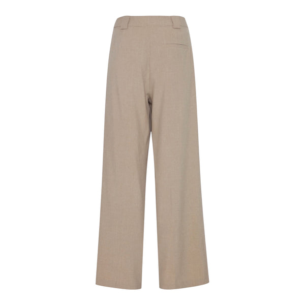 ICHI TANNIE Trousers in Tan Melange - TheSecretCloset.Boutique