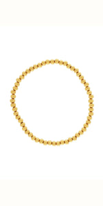 PASSION waterproof Ball Stretch Bracelet in Gold