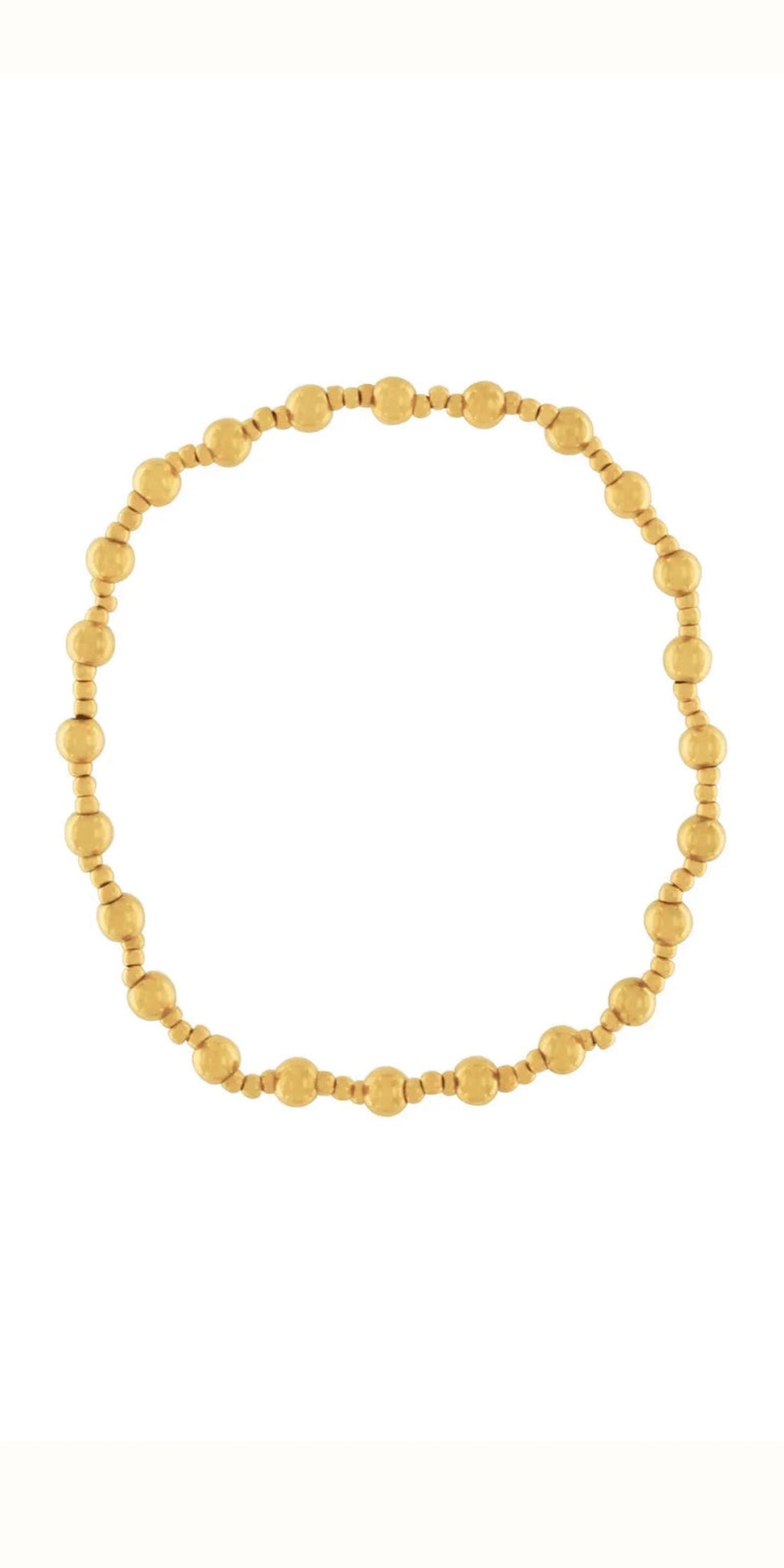 PASSION waterproof 2 Ball Stretch Bracelet in Gold