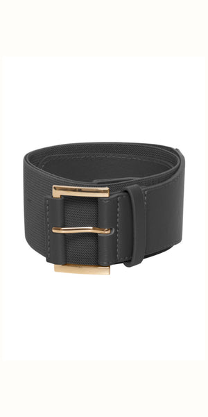 ICHI FRINI Stretch Belt in Black