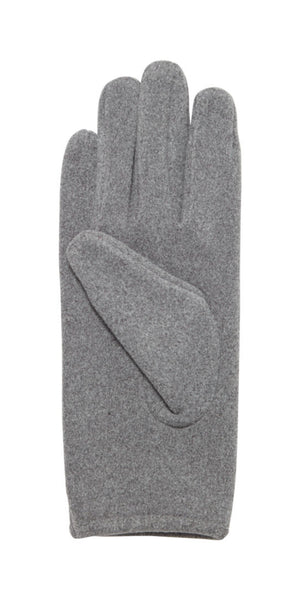 ICHI UALTAR Gloves in Dark Grey Melange