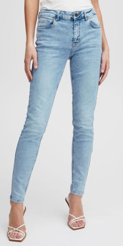PULZ JOY High Rise Skinny Jean in Light Blue (32inch leg)
