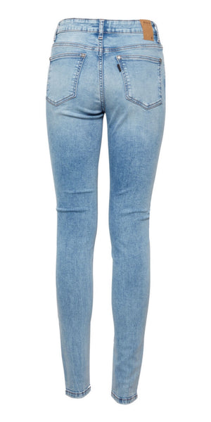 PULZ JOY High Rise Skinny Jean in Light Blue (30inch leg)