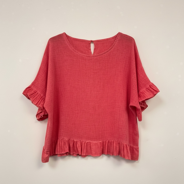 Cotton Frill Top (various colours)