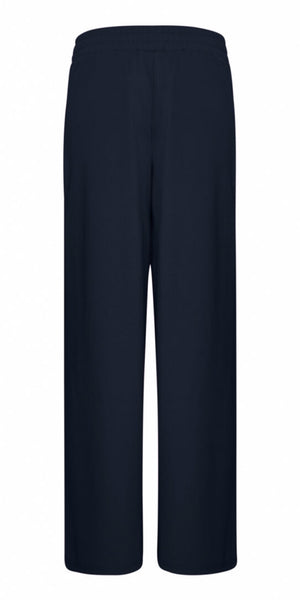 ICHI KATE Long Wide Leg Trousers in Total Eclipse