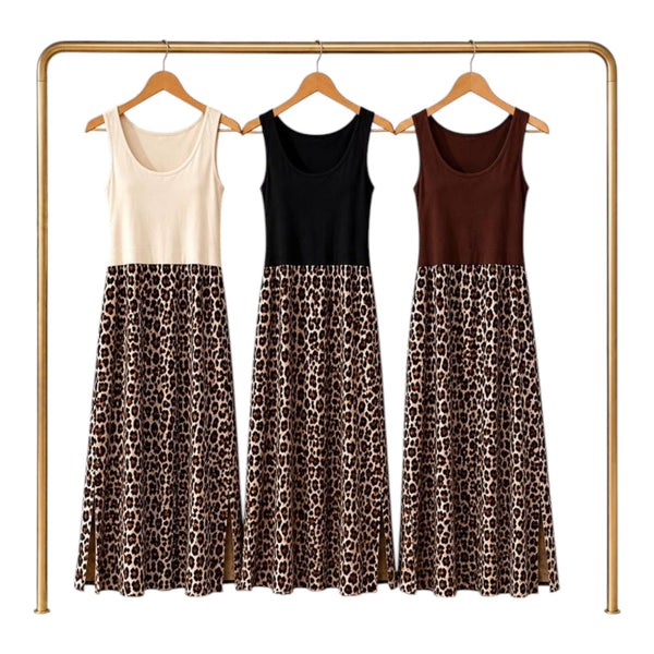 TESSA Leopard Dress (various colours)