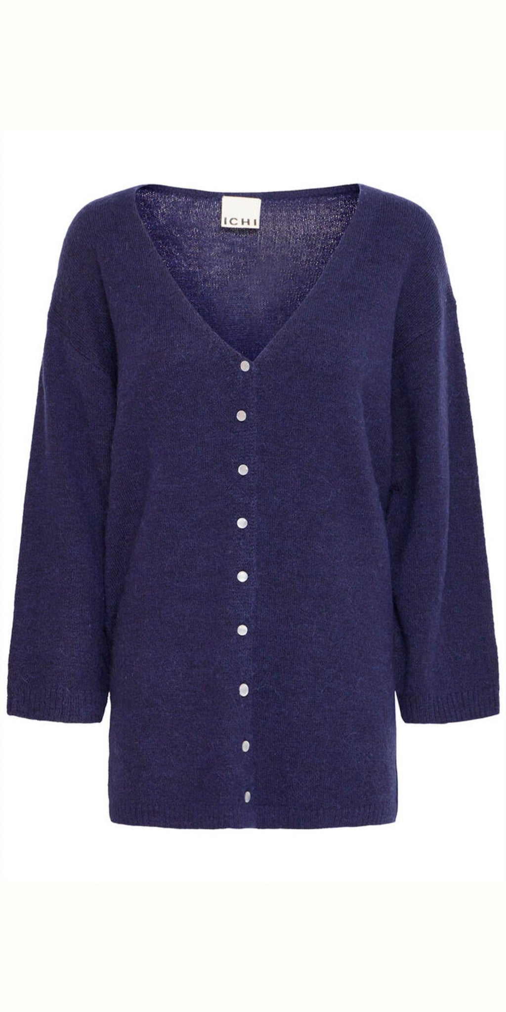 ICHI KAMARA Cardigan in Patriot Blue