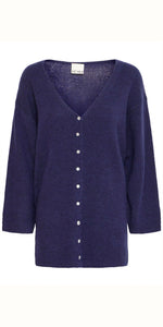 ICHI KAMARA Cardigan in Patriot Blue