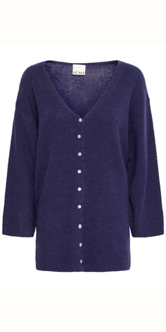 ICHI KAMARA Cardigan in Patriot Blue