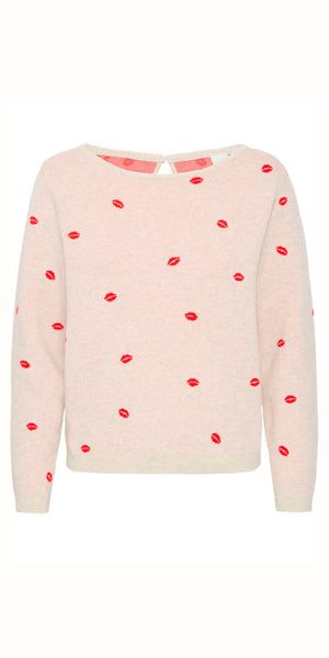 ICHI BRIELLE Knit in Oatmeal Melange