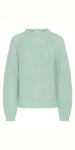 b young OTINKA Jumper in Blue Surf