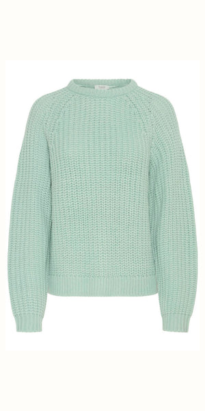 b young OTINKA Jumper in Blue Surf