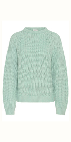 b young OTINKA Jumper in Blue Surf