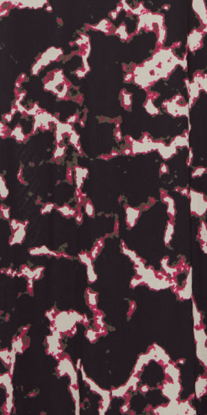 PULZ DUFFY Dress in Fuschia Black Print