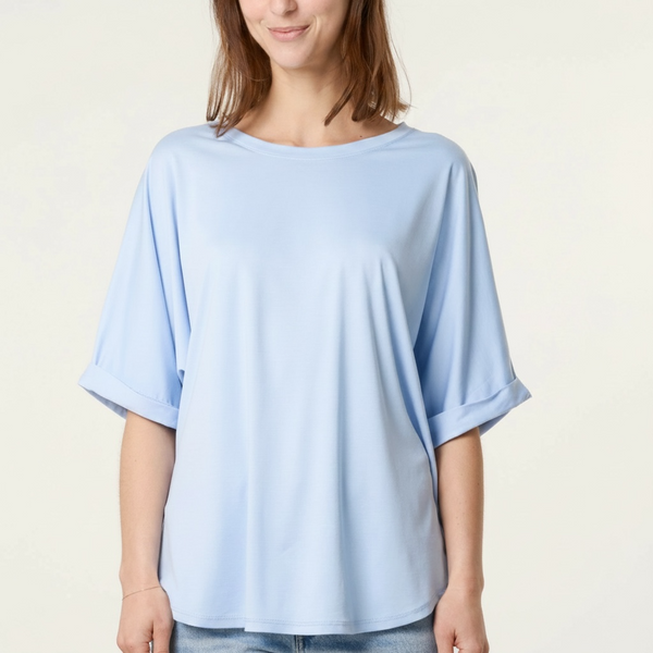 Boxy T Shirt in Light blue
