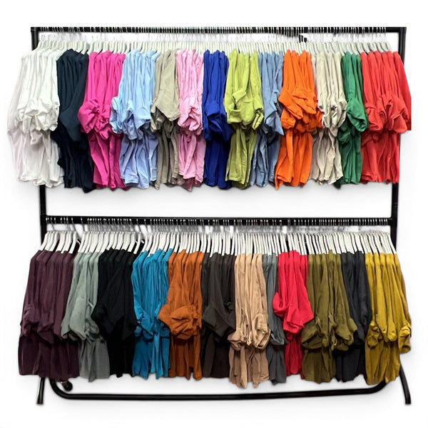 Cotton Roll Sleeve Top (various colours)