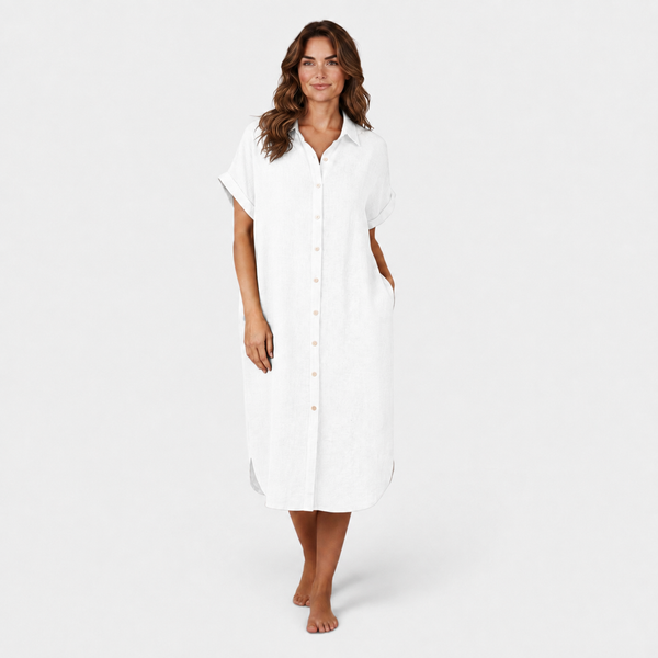 Cotton Pocket Shirt Dress (various colours)