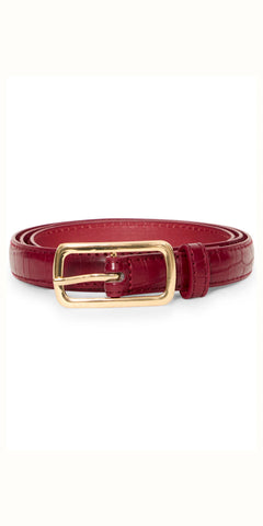 ICHI CASHA Belt in Red Dahlia