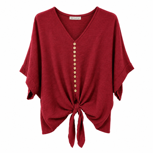 Button Up Tie Top (various colours)