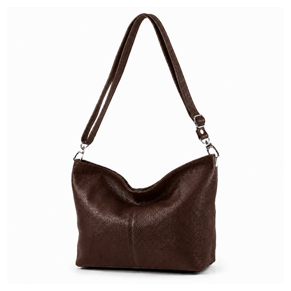 Leather Slouchy Crossbody Bag - TheSecretCloset.Boutique