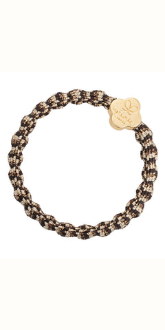 By Eloise Gold Quatrefoil on Metallic Cocoa Dust