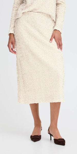 b young PARY Skirt in Oatmeal