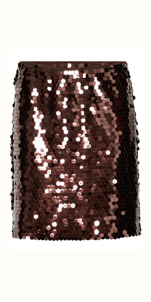 b young TACCA Short Skirt in Fudge