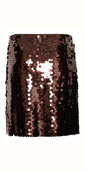b young TACCA Short Skirt in Fudge
