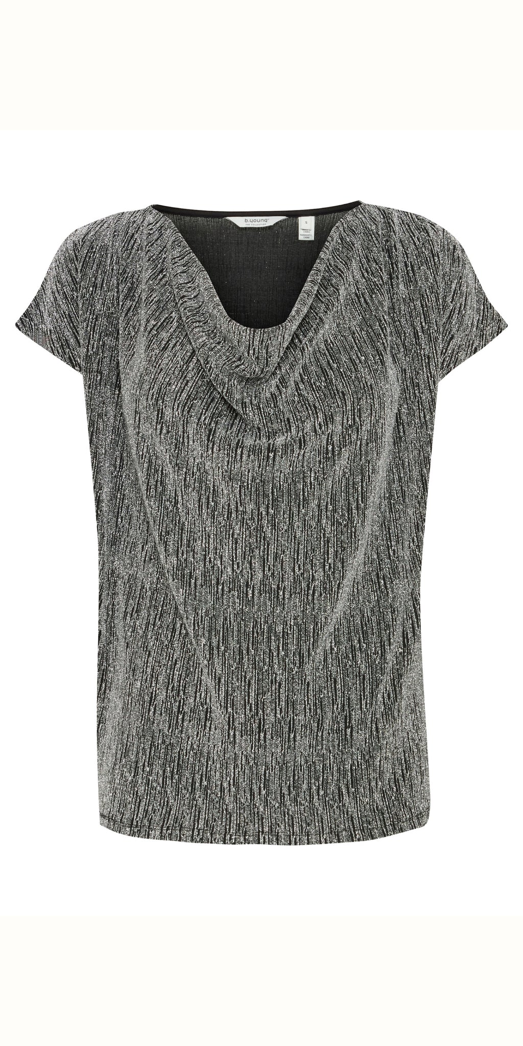b young SHILOH Top in Silver Mix