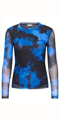 b young PALOMA Mesh Top in Soft Cloud