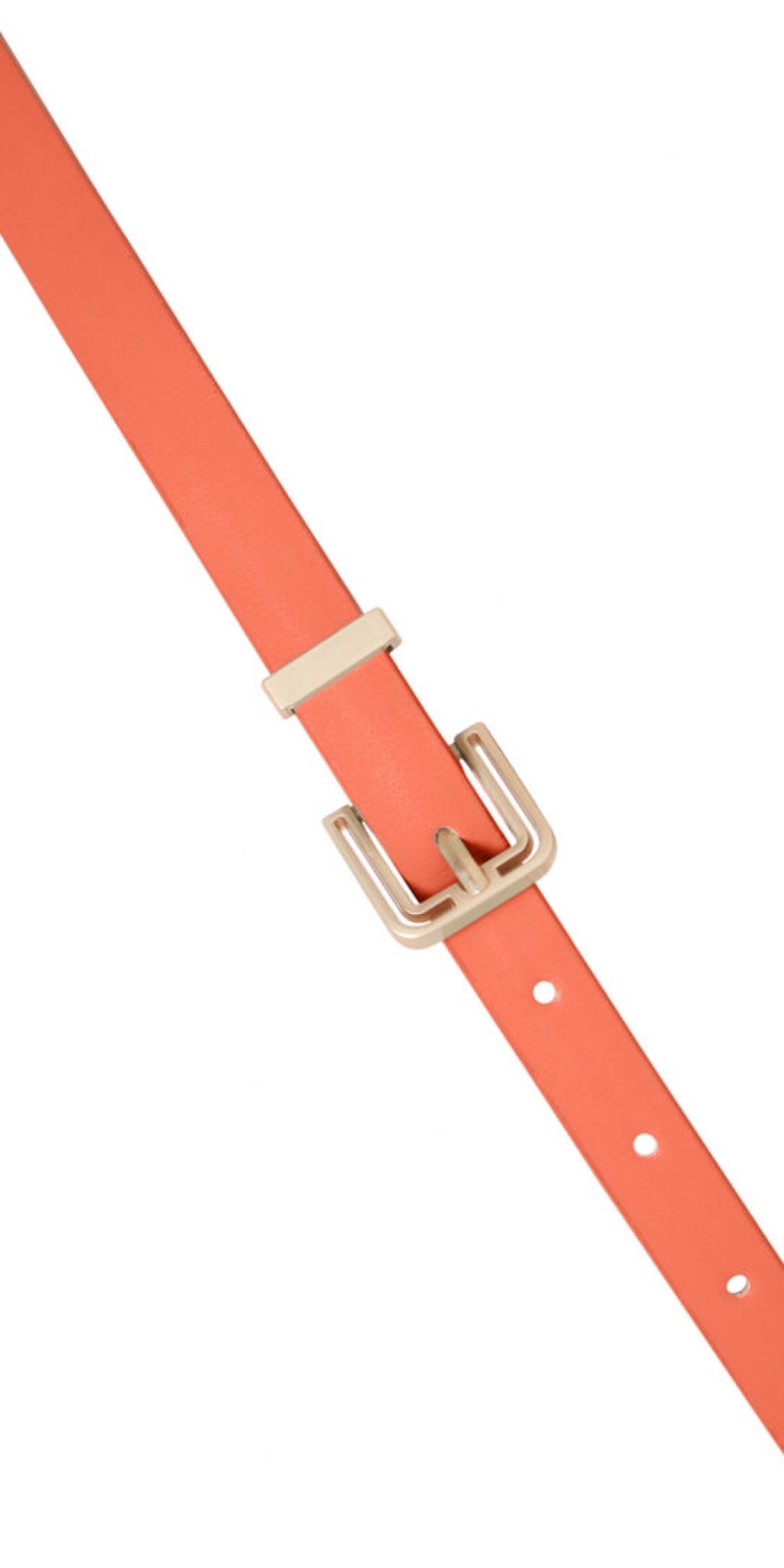 ICHI OLGA Belt in Hot Coral