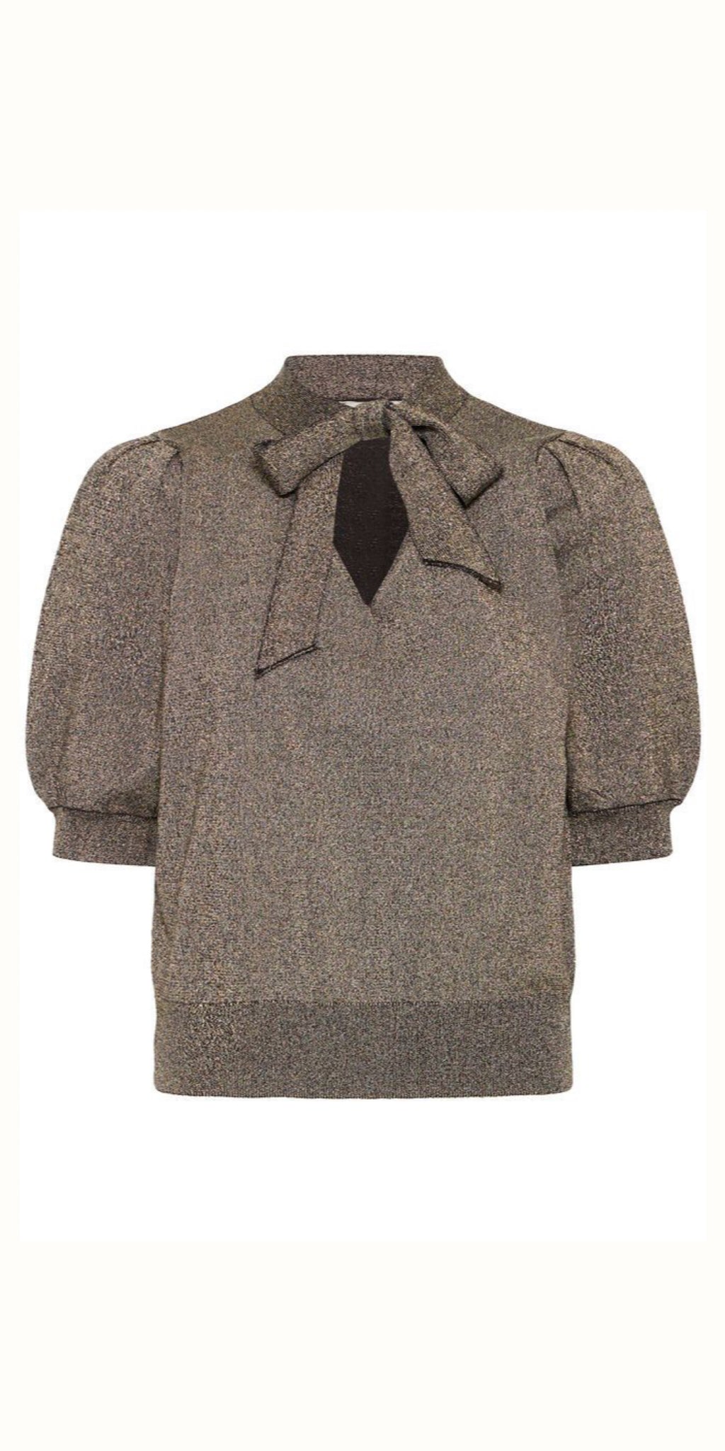 b young MOBBE Bow Jumper in Gold