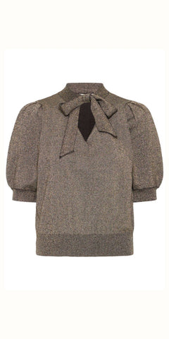 b young MOBBE Bow Jumper in Gold